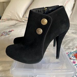 Black Suede Booties